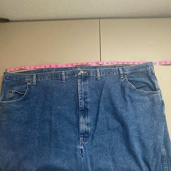 Wrangler Rugged Wear 58X24 Plus Denim Jeans Pants Bottoms Men - Picture 7 of 9
